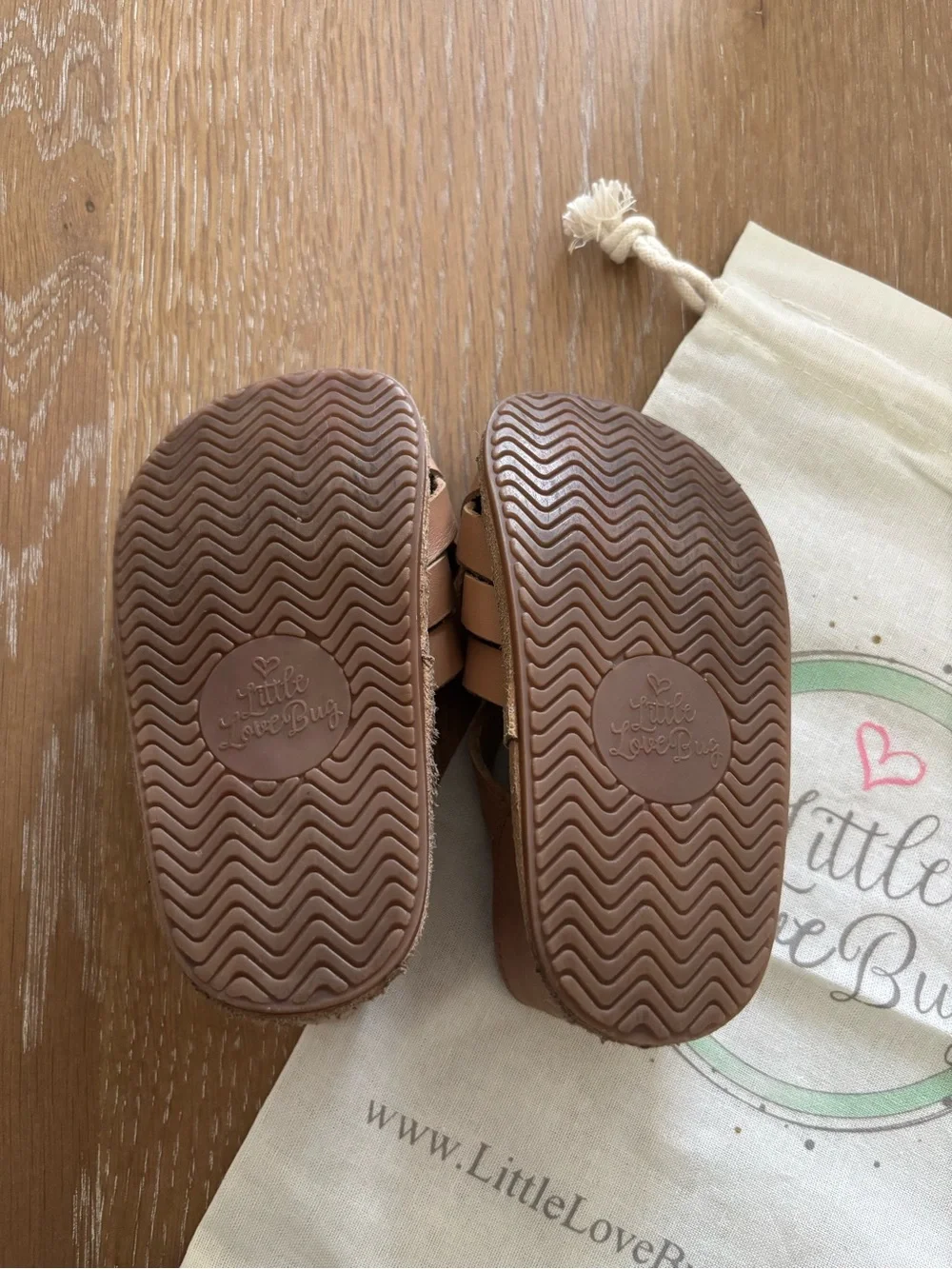 Little Love Bug Ella Tan Sandals